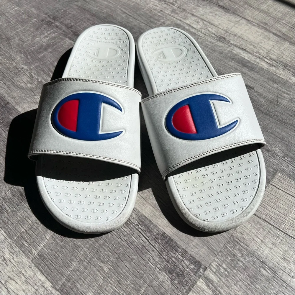 Champion Slides White Size 12